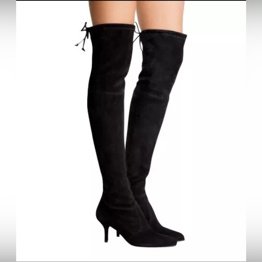 Stuwart Weitzman Elegant Black Over-the-Knee Boots